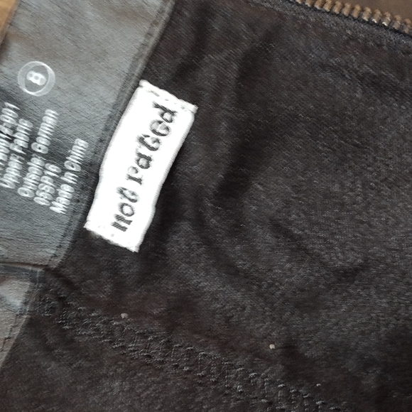 Black Knee-High Boots with Chain, Rhinestone and Strap Details - Picture 10 of 15